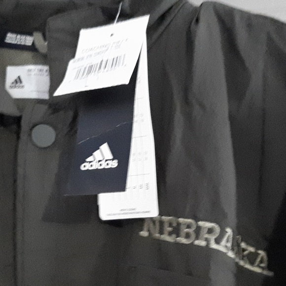 Nebraska Huskers adidas Salute to Service Full-Snap Jacket - Olive - Picture 4 of 5